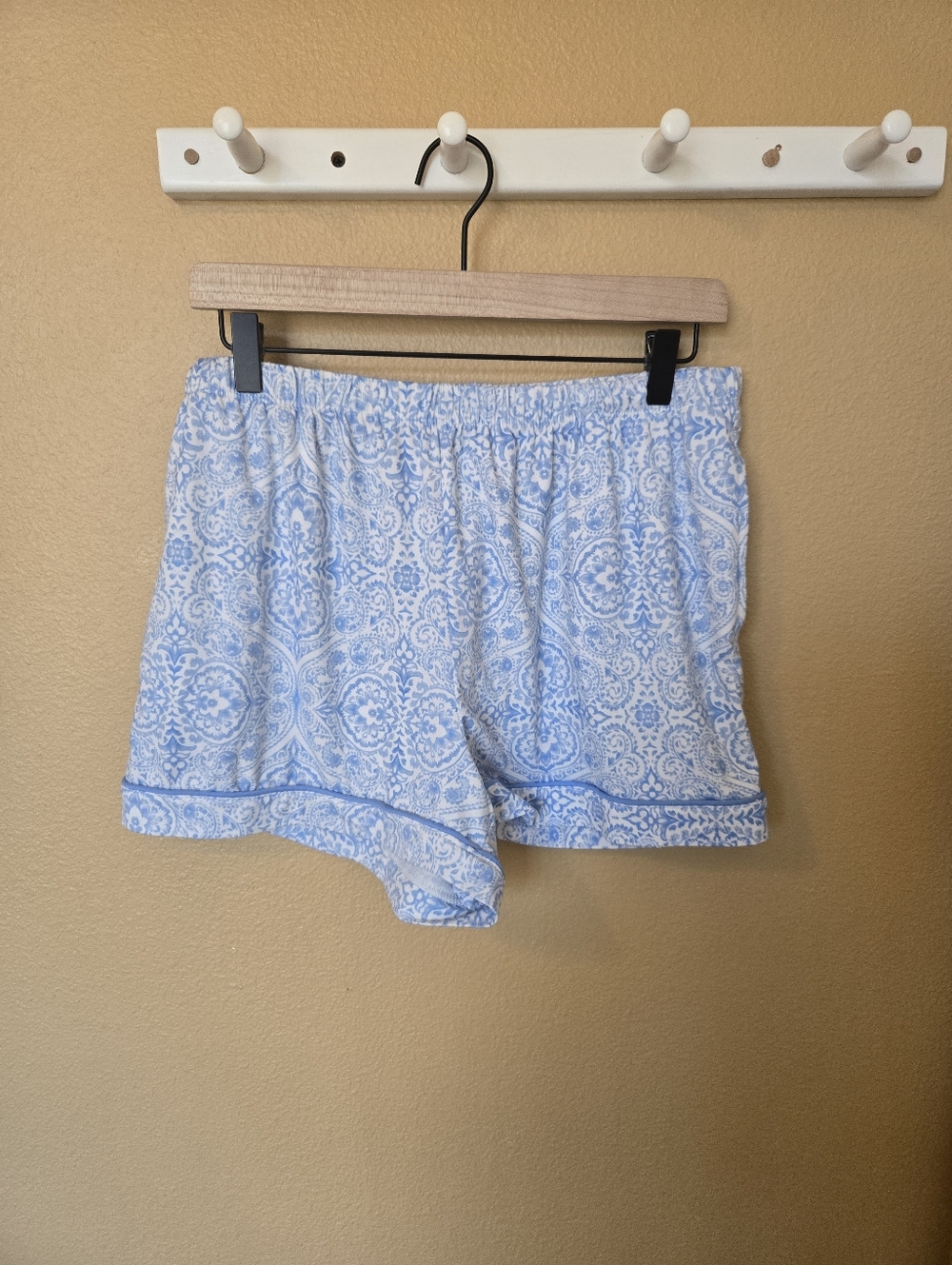 Auden Light Blue Paisley Short Sleeve Pajama Set - Picture 7 of 8